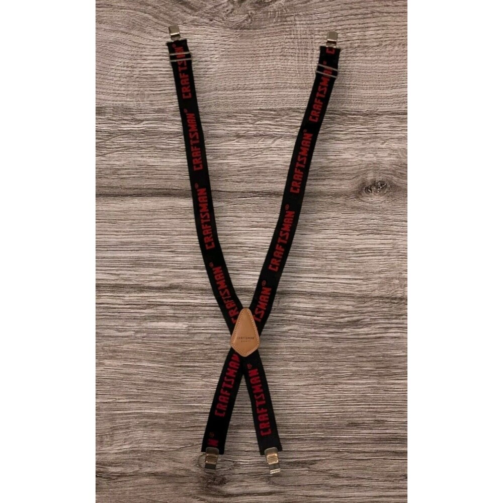 Craftsman Black And Red High Quality Suspenders